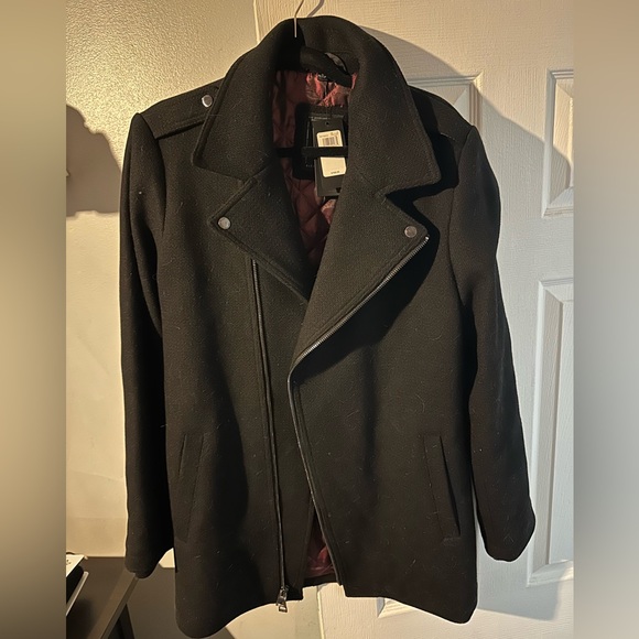 Guess Jet Black Trench Jacket Men - Picture 4 of 6